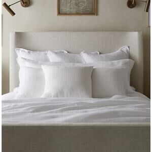Parachute 100% Linen Euro Sham 26 X26 White NEW $79